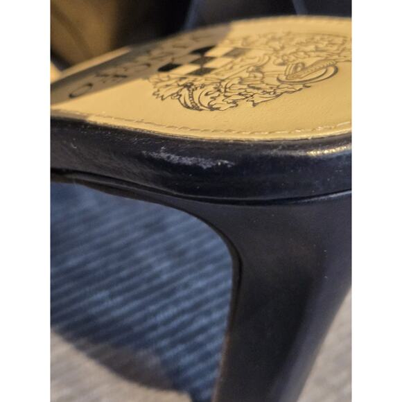 Vince Camuto Women's Leather Sandal Bootie Shoe 8M EU38.5 Navy. Very Good - Picture 5 of 13